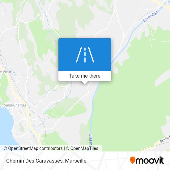 Chemin Des Caravasses map