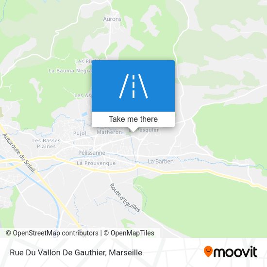 Rue Du Vallon De Gauthier map