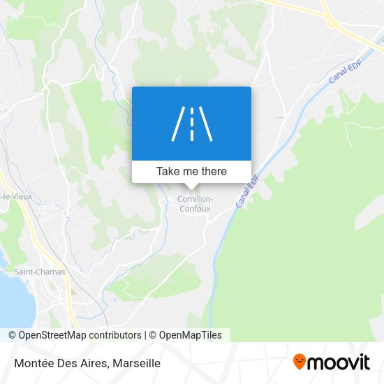 Montée Des Aires map