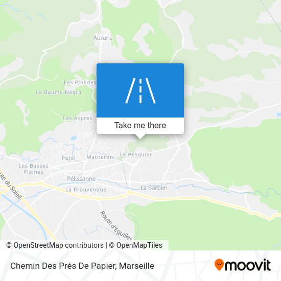 Chemin Des Prés De Papier map