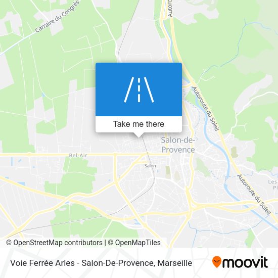 Voie Ferrée Arles - Salon-De-Provence map