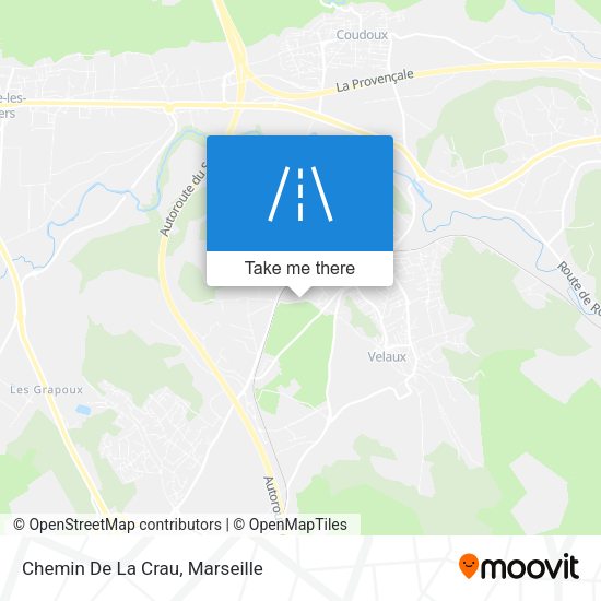 Chemin De La Crau map