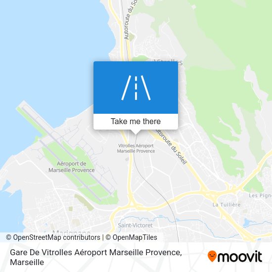 Gare De Vitrolles Aéroport Marseille Provence map