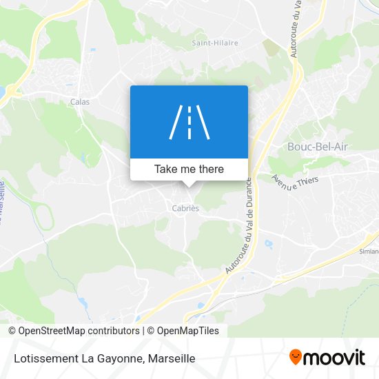 Lotissement La Gayonne map