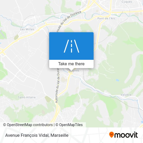 Avenue François Vidal map