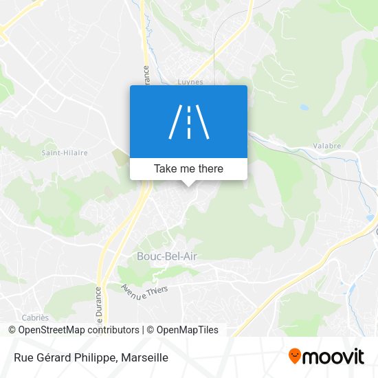 Rue Gérard Philippe map