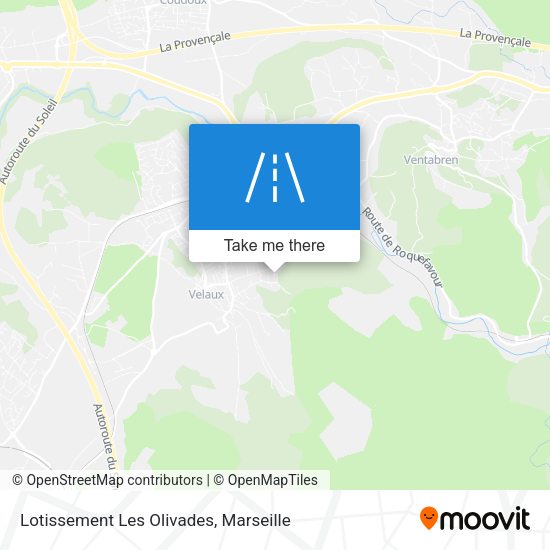 Lotissement Les Olivades map