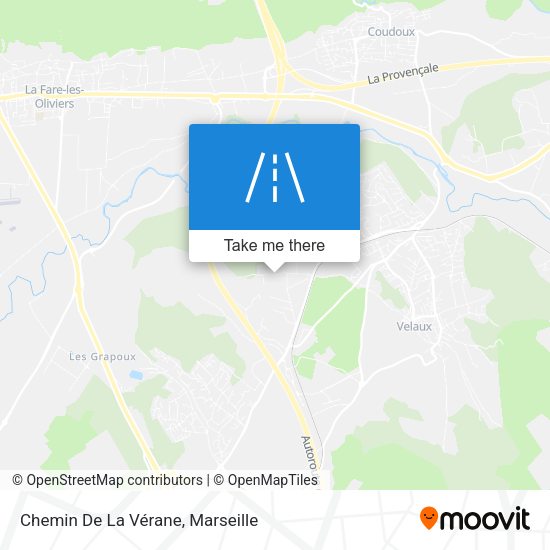 Chemin De La Vérane map