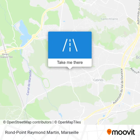 Rond-Point Raymond Martin map