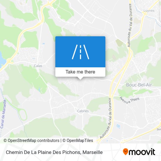Chemin De La Plaine Des Pichons map