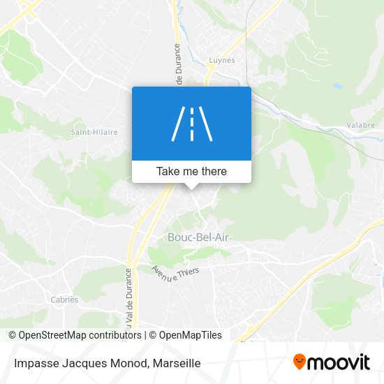 Impasse Jacques Monod map