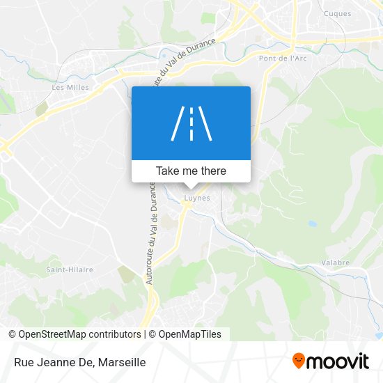 Rue Jeanne De map
