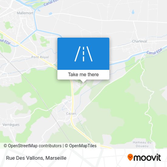 Rue Des Vallons map