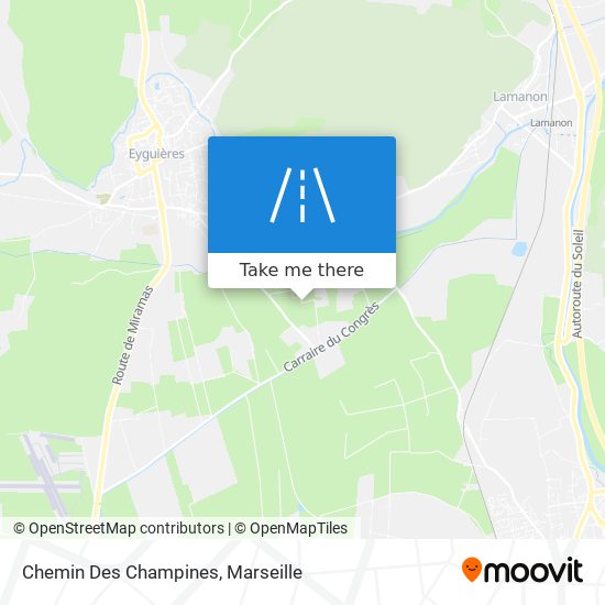 Chemin Des Champines map