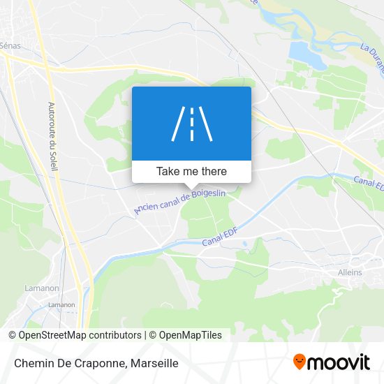Chemin De Craponne map