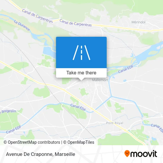 Avenue De Craponne map
