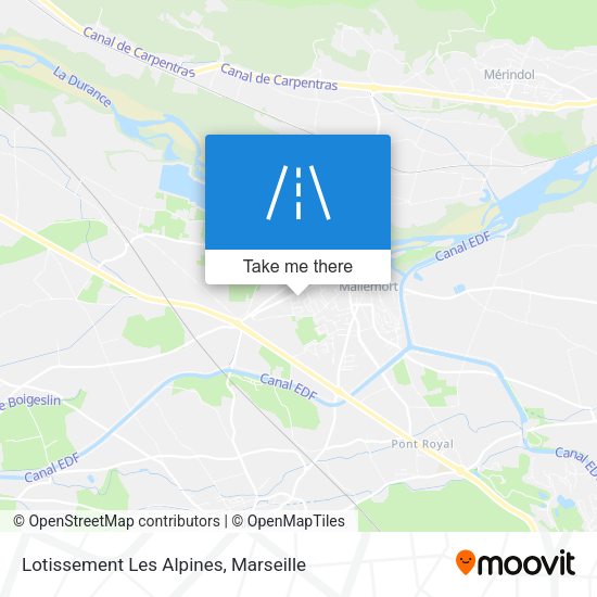 Lotissement Les Alpines map