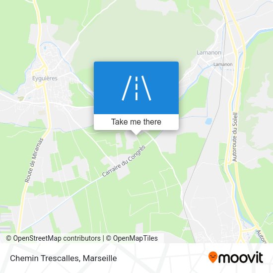 Chemin Trescalles map