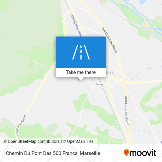 Chemin Du Pont Des 500 Francs map