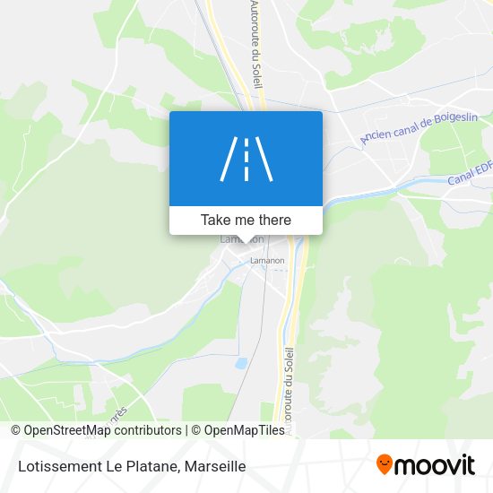 Lotissement Le Platane map