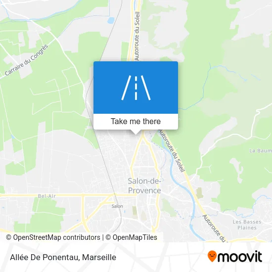 Allée De Ponentau map