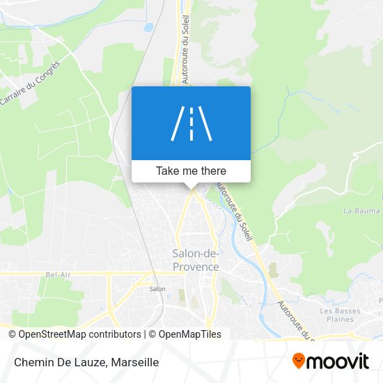 Chemin De Lauze map