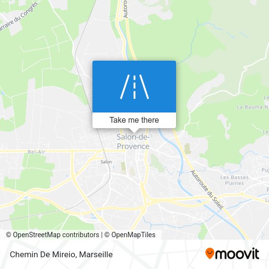 Chemin De Mireio map