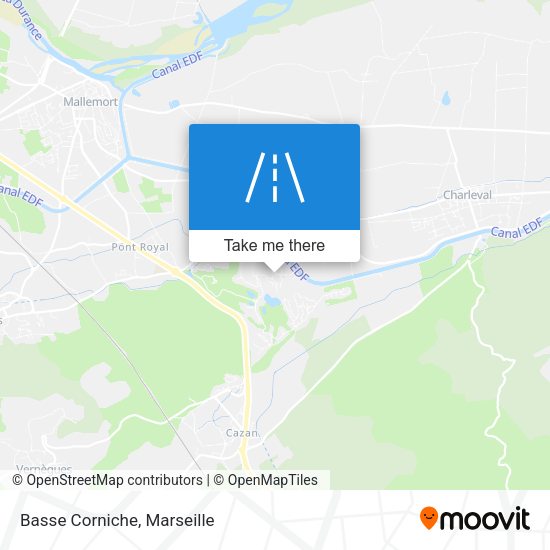 Basse Corniche map