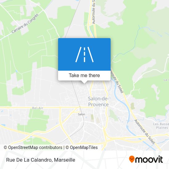 Rue De La Calandro map