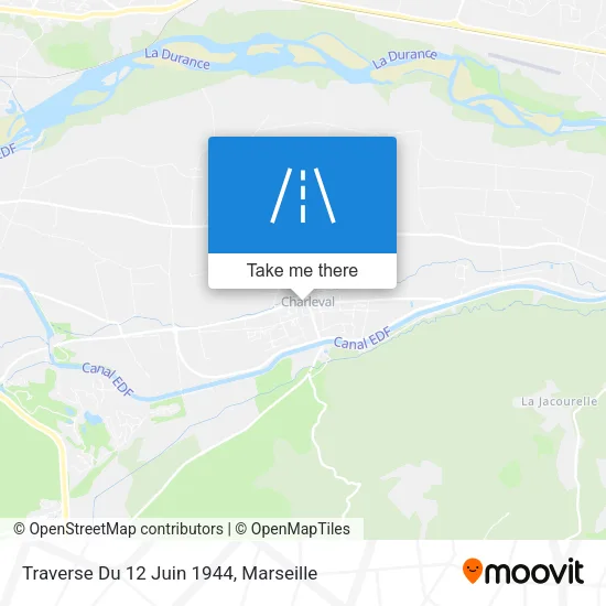 Traverse Du 12 Juin 1944 map