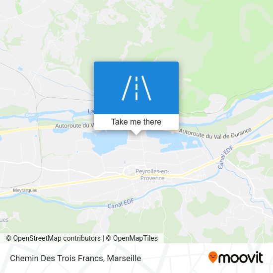 Chemin Des Trois Francs map
