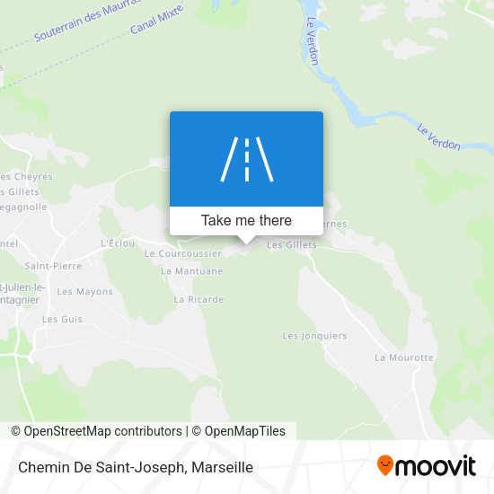 Chemin De Saint-Joseph map