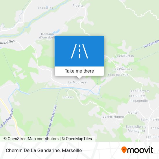 Chemin De La Gandarine map