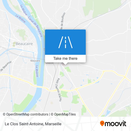 Le Clos Saint-Antoine map