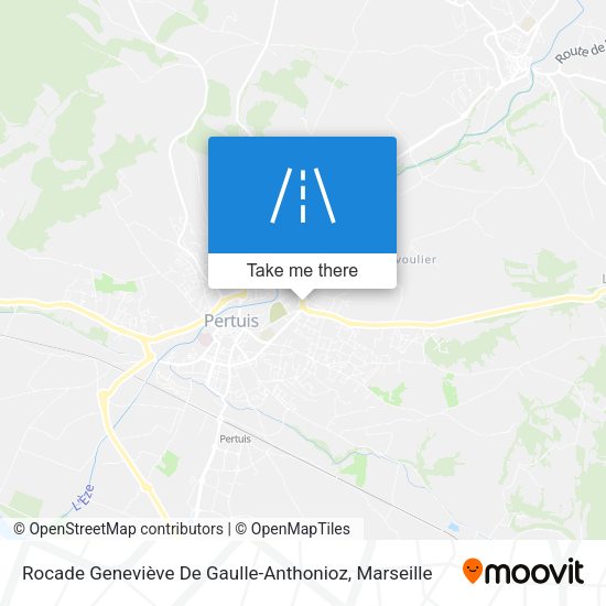 Rocade Geneviève De Gaulle-Anthonioz map