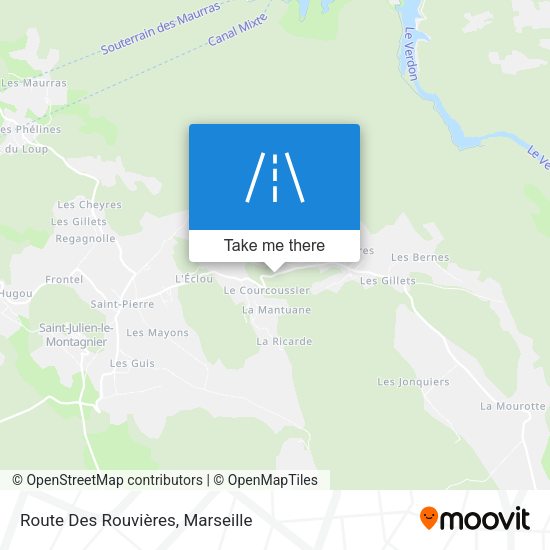 Route Des Rouvières map