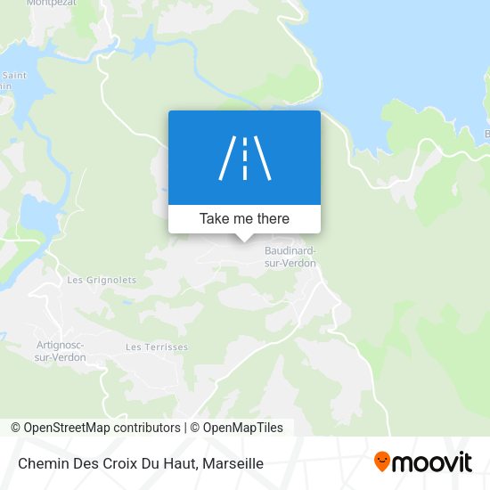 Chemin Des Croix Du Haut map