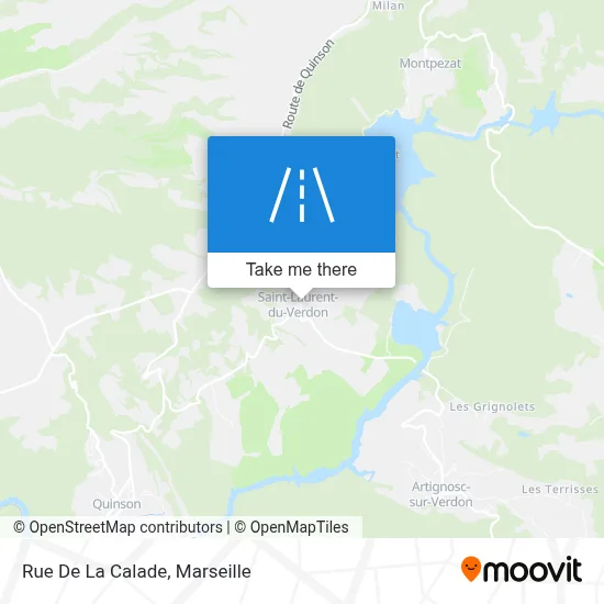 Rue De La Calade map