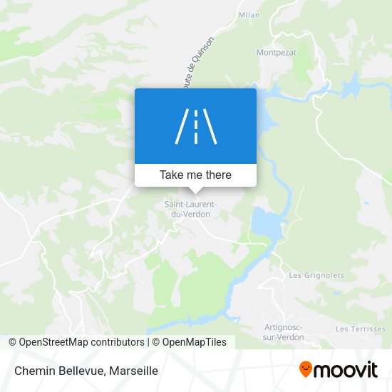 Chemin Bellevue map