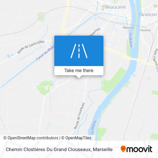 Chemin Clostières Du Grand Clouseaux map