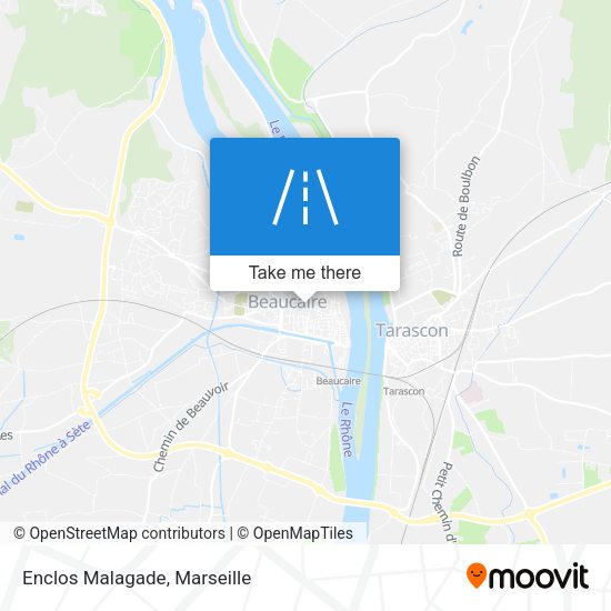 Enclos Malagade map