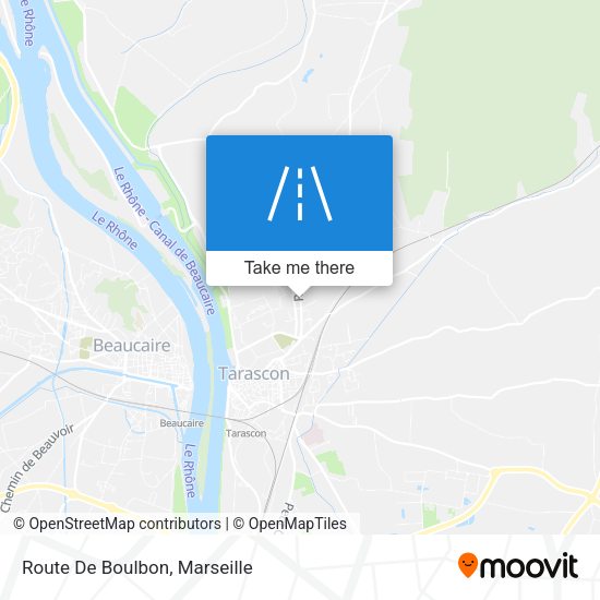 Route De Boulbon map