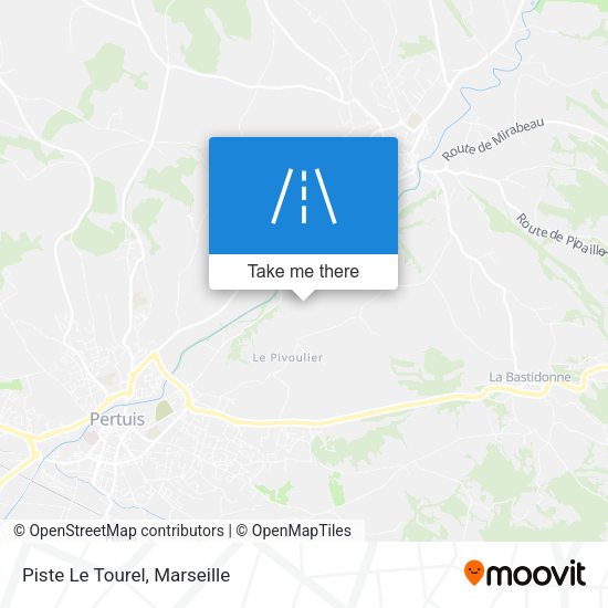 Piste Le Tourel map