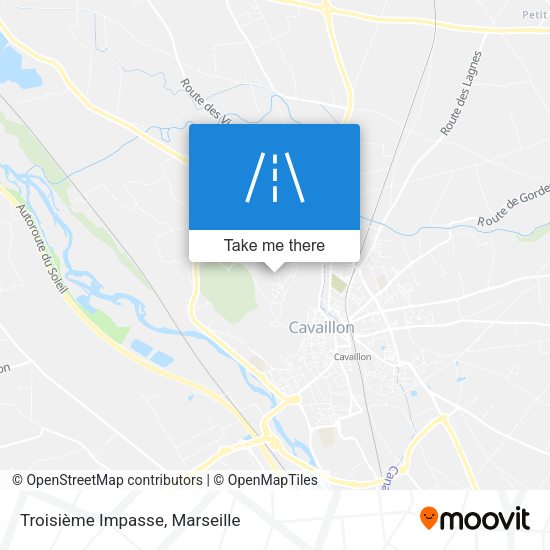 Troisième Impasse map
