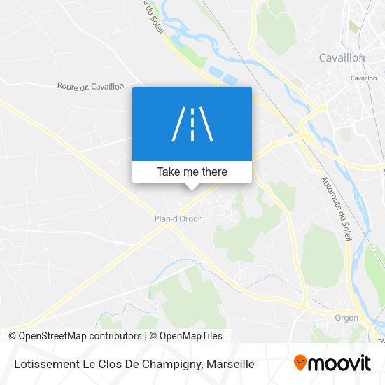 Lotissement Le Clos De Champigny map