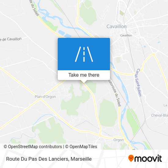 Route Du Pas Des Lanciers map