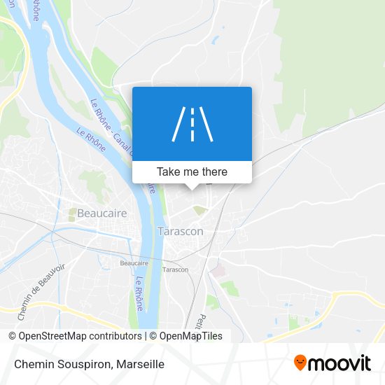 Chemin Souspiron map