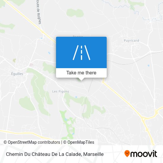 Chemin Du Château De La Calade map