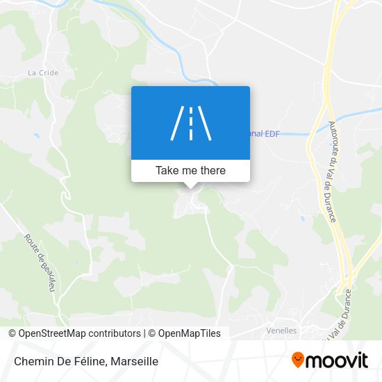 Chemin De Féline map