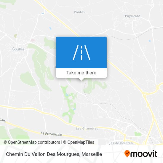 Chemin Du Vallon Des Mourgues map